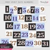 Free Spirit Date Numbers Kit