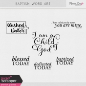 Baptism Word Art Kit