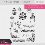 Vintage Images Kit- Flowers