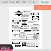 Label Templates Print Kit #1