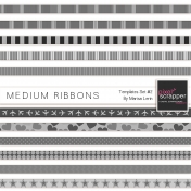 Medium Ribbons Templates Kit #2