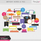 Birthday Words & Tags Kit