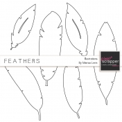 Feather Illustrations Template Kit