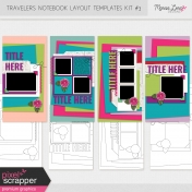 Travelers Notebook Layout Templates Kit #3