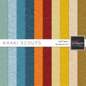 Khaki Scouts Solid Papers Kit