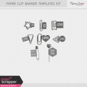 Paper Clip Banner Templates Kit