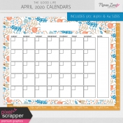 The Good Life: April 2020 Calendars Kit