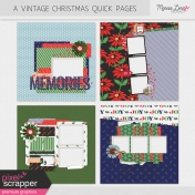 Vintage Christmas Quick Pages Kit