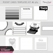 Pocket Card Templates Kit #6 4x4