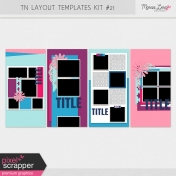 Travelers Notebook Layout Templates Kit #21