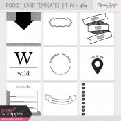 Pocket Card Templates Kit #8- 4x4