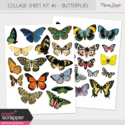 Collage Sheet Kit #2- Butterflies