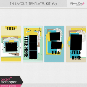 Travelers Notebook Layout Templates Kit #23
