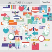 The Good Life: June 2021 Tags & Stickers Kit