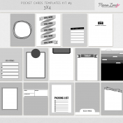 Pocket Card Templates Kit #9- 3x4