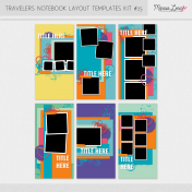 Travelers Notebook Layout Templates Kit #25