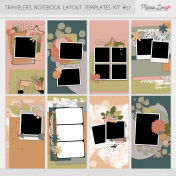 Travelers Notebook Layout Templates Kit #27