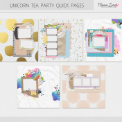 Unicorn Tea Party Quick Pages Kit