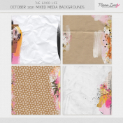 The Good Life: October 2021 Mixed Media Backgrounds Kit