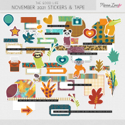 The Good Life: November 2021 Stickers & Tape Kit