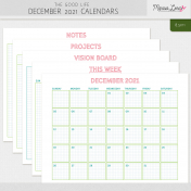 The Good Life: December 2021 Calendars Kit