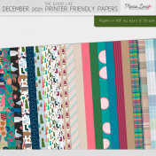 The Good Life: December 2021 Printer Friendly Papers Kit