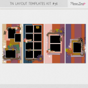 Travelers Notebook Layout Templates Kit #36