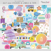 The Good Life: July 2022 Stickers & Labels Kit