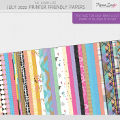 The Good Life: July 2022 Printer Friendly Papers Kit