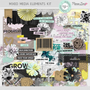 The Good Life: January/February 2023 Mixed Media Elements Kit