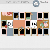 The Good Life: March & April 2023 Pocket Layout Templates Kit #1