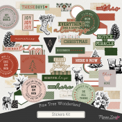 Pine Tree Wonderland Stickers Kit