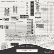 Vintage Ephemera Stamps #2 Kit