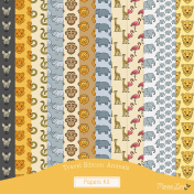 Travel Edition: Animals Papers Kit