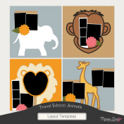 Travel Edition: Animal Layout Templates