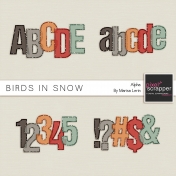 Birds in Snow Alphas Kit