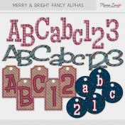 Merry & Bright Fancy Alphas Kit