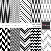 Chevron Paper Templates 1-10 Kit