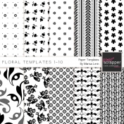 Floral Paper Templates 1-10 Kit