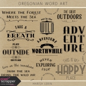 Oregonian Word Art Kit