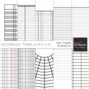 Notebook Paper Templates 1-10 Kit