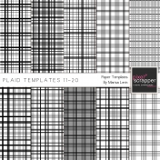 Plaid Paper Templates 11-20 Kit