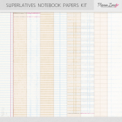 Superlatives Notebook Paper Kit