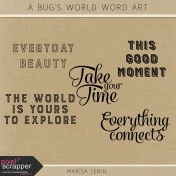 A Bug's World Word Art Kit