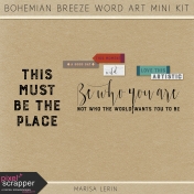 Bohemian Breeze Word Art Mini Kit