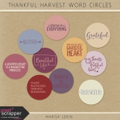 Thankful Harvest Word Circles Kit