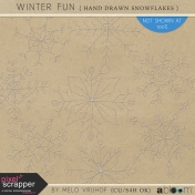 Winter Fun- Hand Drawn Snowflakes