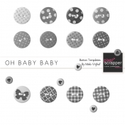 Oh Baby Baby Button Templates Kit