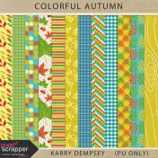 Colorful Autumn Pattern Papers