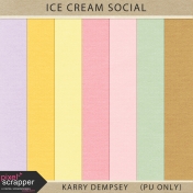 Ice Cream Social Solid Papers